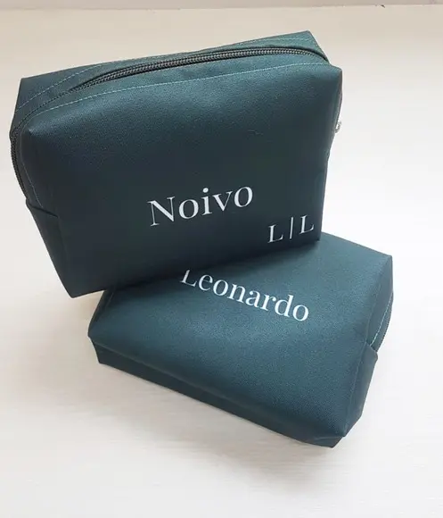 Necessaire Personalizada Casamento Verde Box Caixinha