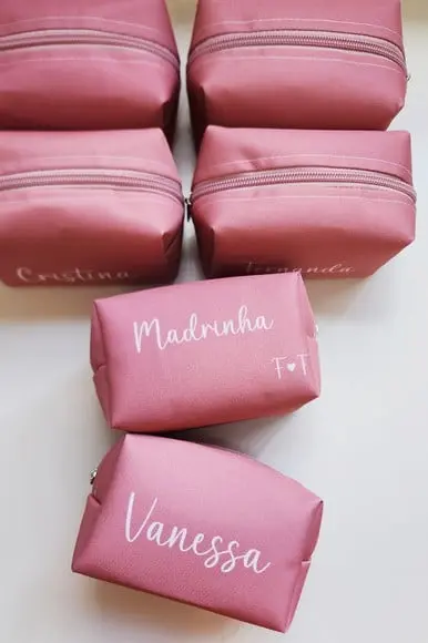 Necessaire Personalizada Cor Canela