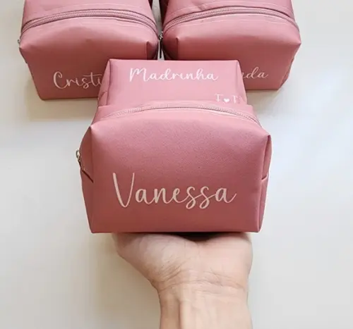 Necessaire Personalizada Cor Canela