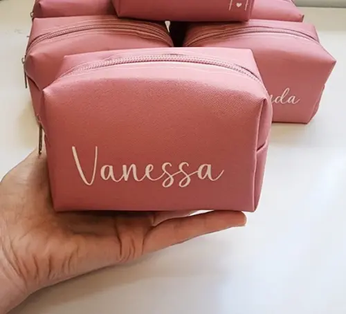 Necessaire Personalizada Cor Canela