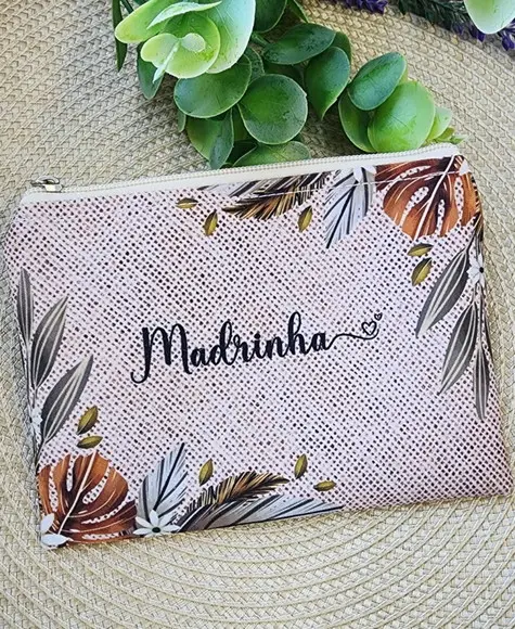 Necessaire Personalizada Estampa Rústica