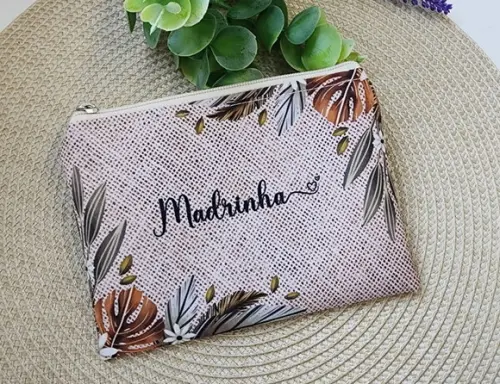 Necessaire Personalizada Estampa Rústica