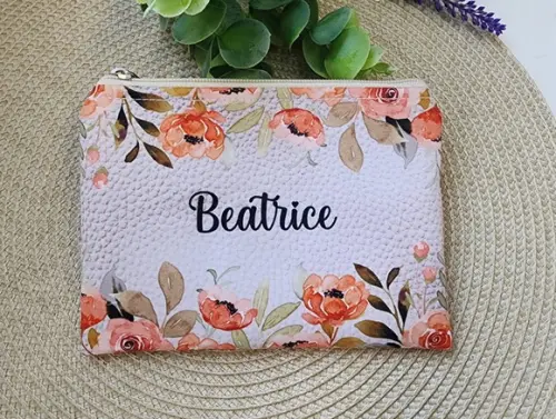 Necessaire Personalizada Estampa Rústica
