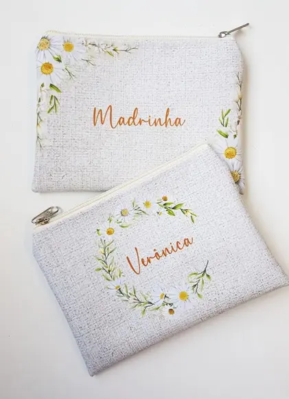 Necessaire Personalizada Estampa Rústica