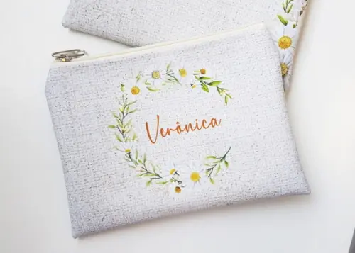 Necessaire Personalizada Estampa Rústica