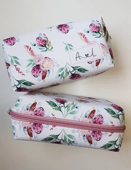 Necessaire Personalizada Floral Rose
