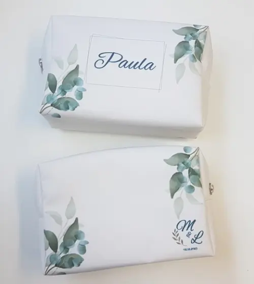 Necessaire Personalizada Folhagem Casamento