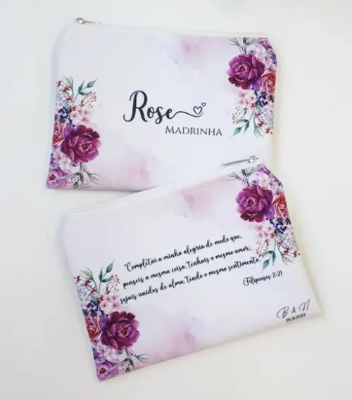 Necessaire Personalizada Fúcsia