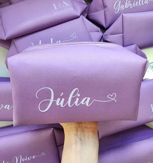 Necessaire Personalizada Lilás Box G
