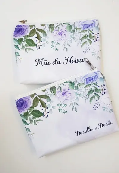 Necessaire Personalizada Lilás com Nome