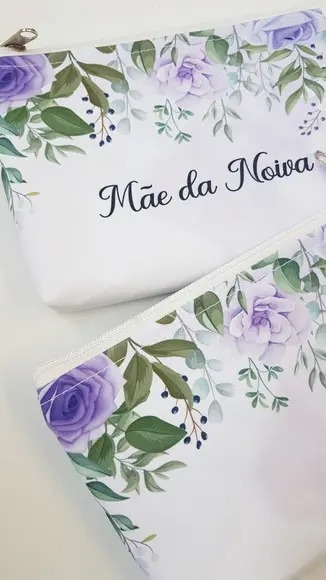 Necessaire Personalizada Lilás com Nome