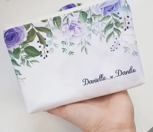Necessaire Personalizada Lilás com Nome