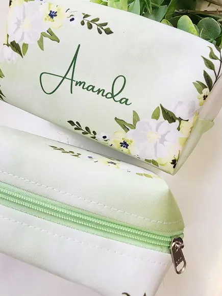 Necessaire Personalizada Madrinhas Folhagem