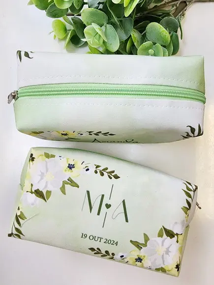 Necessaire Personalizada Madrinhas Folhagem