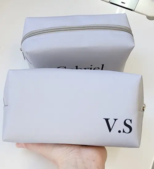 Necessaire Personalizada Masculina Cinza