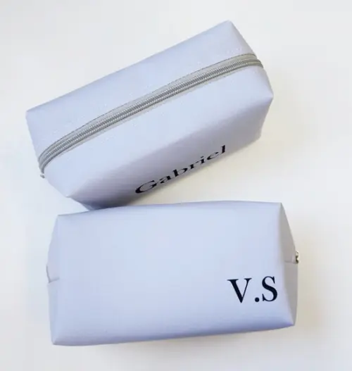 Necessaire Personalizada Masculina Cinza
