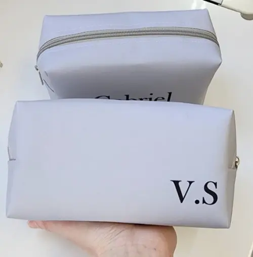 Necessaire Personalizada Masculina Cinza