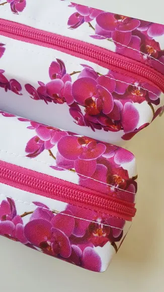 Necessaire Personalizada Orquídea Fúcsia