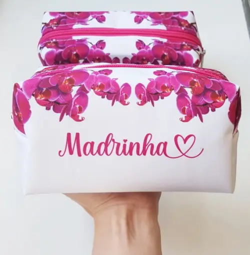 Necessaire Personalizada Orquídea Fúcsia