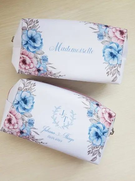 Necessaire Personalizada Rose com Azul Serenity Mod Box