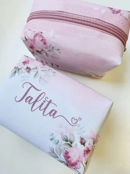 Necessaire Personalizada Rose Floral