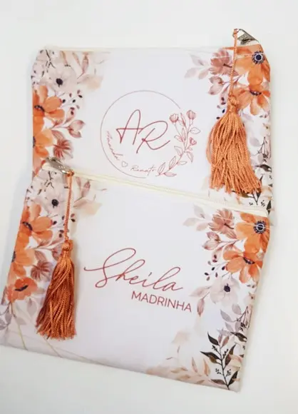 Necessaire Personalizada Terracota com Pingente