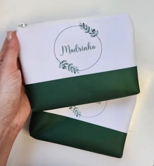 Necessaire Personalizada Verde Escuro