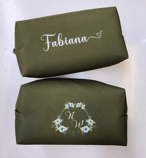 Necessaire Personalizada Verde Musgo