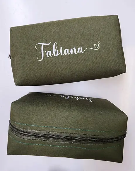 Necessaire Personalizada Verde Musgo