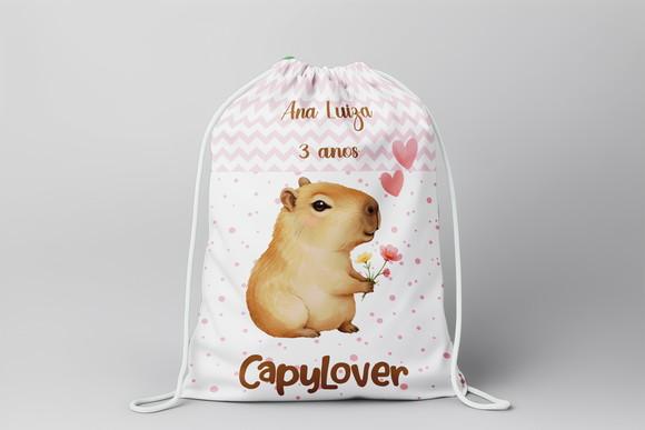Mochilinha Capivara Personalizada