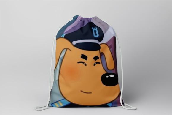 Mochilinha Detetive Labrador Personalizada