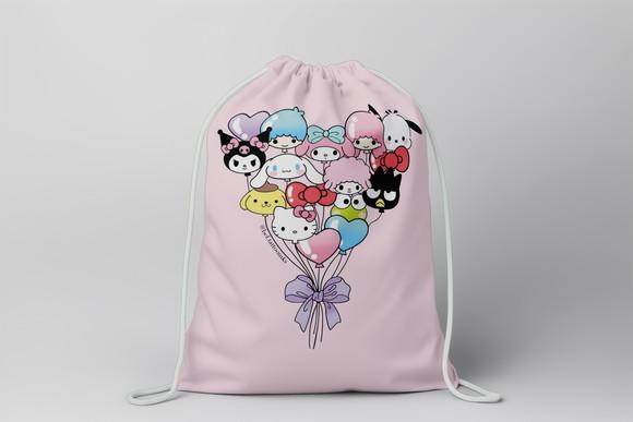 Mochilinha Hello Kitty e Seus Amigos sem Personalização