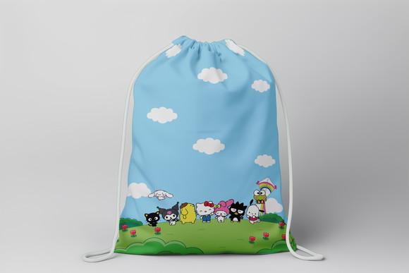 Mochilinha Hello Kitty e Seus Amigos sem Personalização