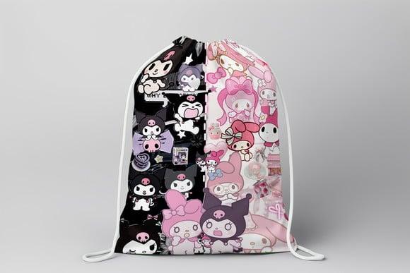 Mochilinha Hello Kitty Kuromi e Melody