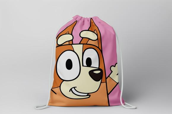 Mochilinha Personalizada Bingo Bluey Rosa