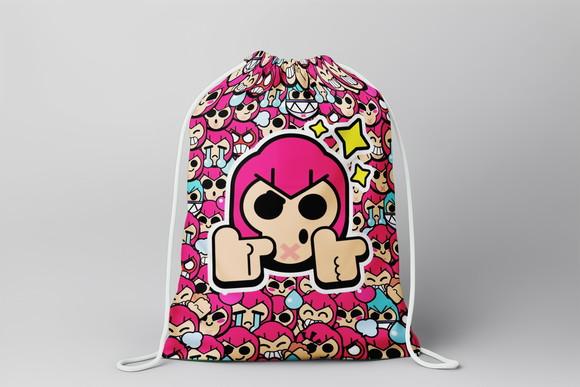 Mochilinha Personalizada Brawl Stars