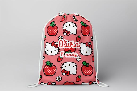 Mochilinha Personalizada Hello Kitty
