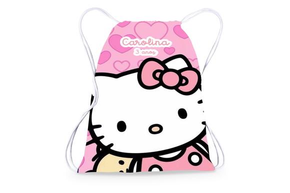 Mochilinha Personalizada Hello Kitty com Personalização