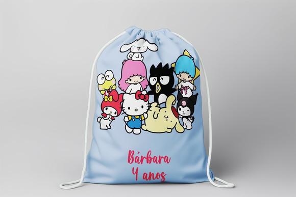 Mochilinha Personalizada Hello Kitty e Seus Amigos