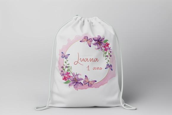 Mochilinha Personalizada Jardim Encantado