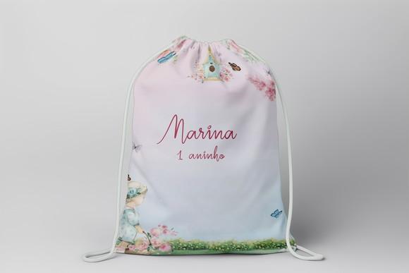 Mochilinha Personalizada Jardim Encantado