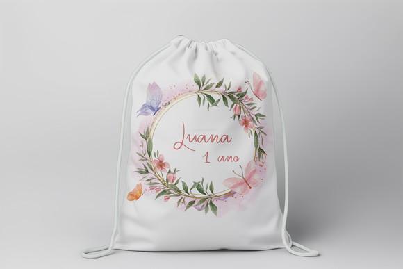 Mochilinha Personalizada Jardim Encantado