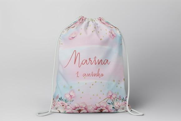Mochilinha Personalizada Jardim Encantado