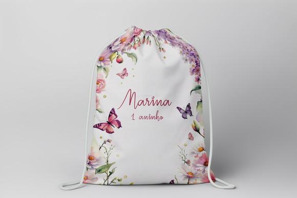 Mochilinha Personalizada Jardim Encantado