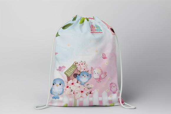 Mochilinha Personalizada Jardim Encantado