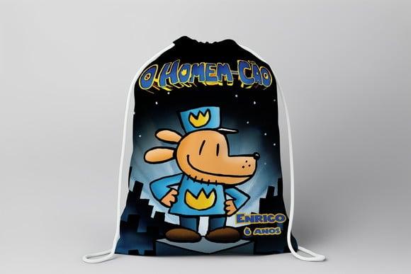 Mochilinha Personalizada o Homem Cão