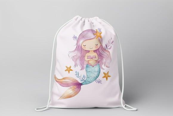 Mochilinha Personalizada Sereia