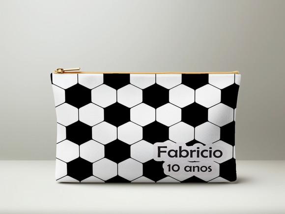 Necessaire Futebol com Nome Personalizado