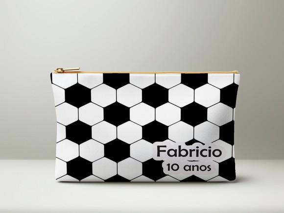 Necessaire Futebol com Nome Personalizado
