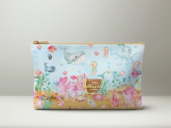 Necessaire Personalizada Fundo do Mar
